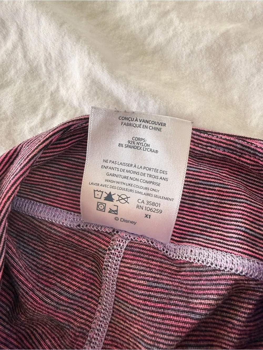 Ivivva Athletic Girls Shorts Disney Purple Striped